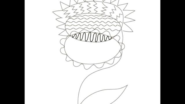 Медитативный рисунок Подсолнух смотреть онлайн