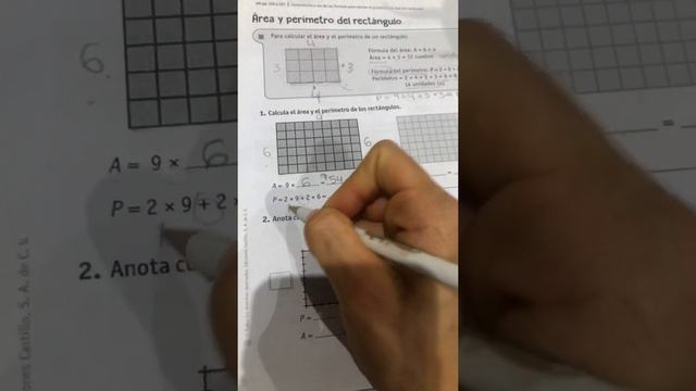 Actividad libro de apoyo. Área y perímetro del rectángulo. смотреть онлайн