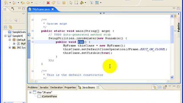 swing 7 jframe by eclipse آموزش جاوا смотреть онлайн