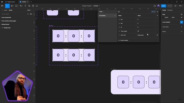 Dynamic Clock with Figma's Variables смотреть онлайн