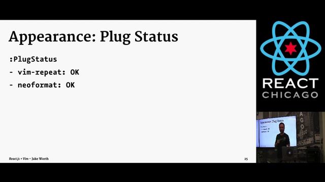 React Chicago September 2017 - React.js + Vim by Jake Worth смотреть онлайн