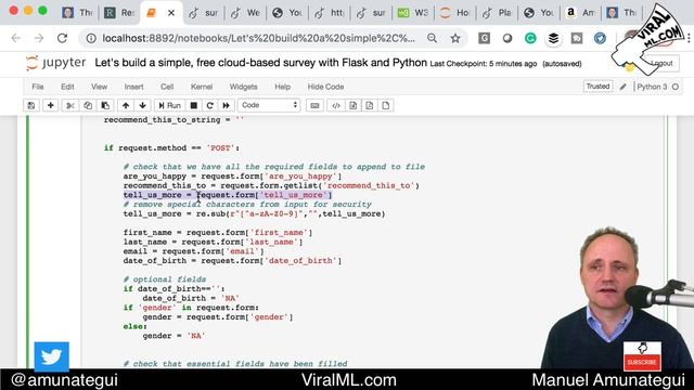 Invent Data Science: Build a Free Data Collection Form on the Cloud with Flask and Python смотреть онлайн