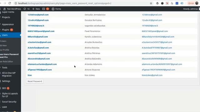 Mass User Password Reset Pro – WordPress Plugin that enhance user security by one click смотреть онлайн