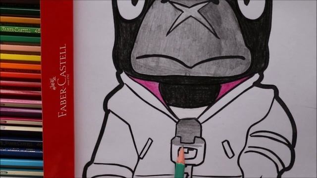 Coloring Crow Brawl Stars Faber Castell | Раскраска Ворон Бравл Старс Faber Castell смотреть онлайн