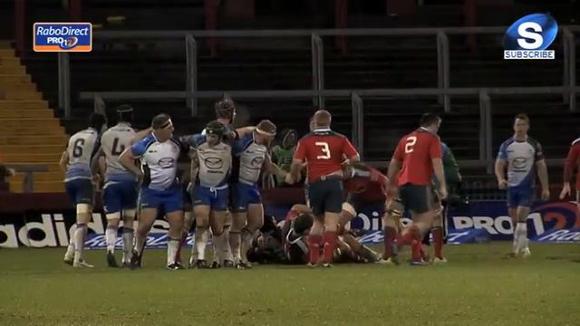 Don't mess with Nathan White! Double Yellow Card Munster v Connacht 27th Dec 2013 смотреть онлайн