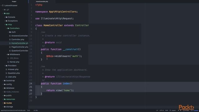 Laravel Foundations: Basics to Every App : Setup Authentication: Part 1 | packtpub.com смотреть онлайн