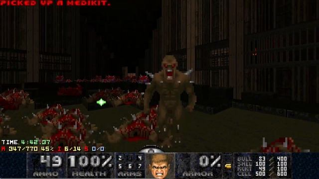 Doom II: Haste Map 14, Athenaeum (UV Max In 8:47)