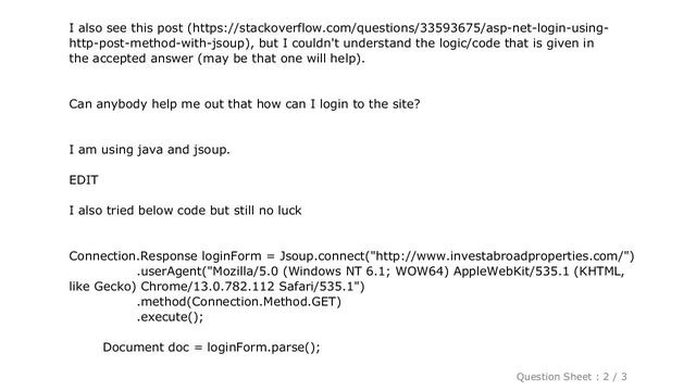 HTML : Login Post Method to Asp.net form using Jsoup смотреть онлайн