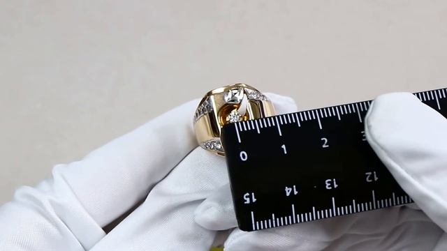 Золотое кольцо Караваевская ювелирная фабрика с цирконом КФ51-0028 смотреть онлайн