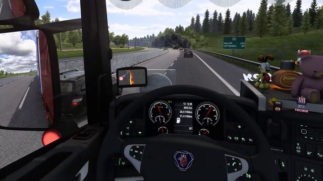 Euro Truck Simulator 2 | ETS2 1.44 | Scania R 520 V8 Low Deck by Fred | Oslo (N) to Malmo (S) смотреть онлайн
