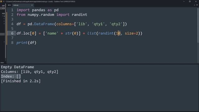 Create a Pandas Dataframe by appending one row at a time смотреть онлайн