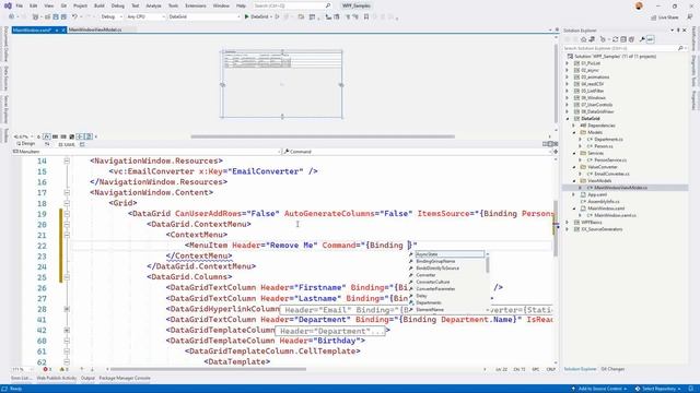 MVVM und WPF #28 DataGrid & Contextmenu смотреть онлайн