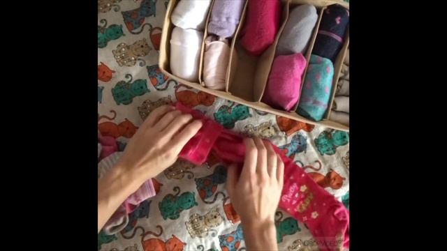 Как сложить детские колготки и носки смотреть онлайн