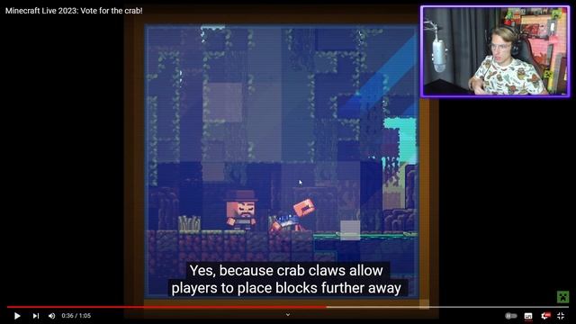 КРАБ В МАЙНКРАФТ 1.21! МОБ ДЛЯ ГОЛОСОВАНИЯ НА МАЙНКОН2023