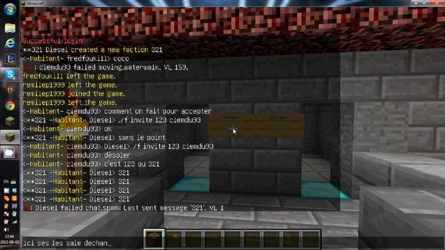 Minecraft serveur pvp faction 24/24 1.3 смотреть онлайн