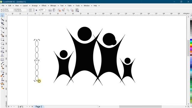 How to create family type logo for event in coreldraw | How to create shadow type logo in coreldra смотреть онлайн