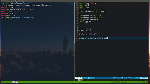 Python 3 and OpenGL - 1 - Prepare env смотреть онлайн