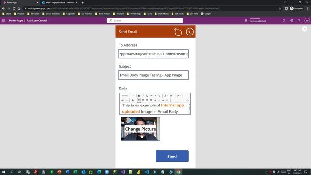 Embed Images inside Email Body in Canvas Apps Power Apps смотреть онлайн