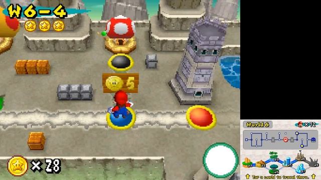 New Super Mario Bros. DS Gameplay Walkthrough - Episode 6 - World 6! (Nintendo DS) смотреть онлайн