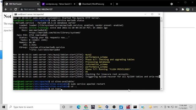Creating WordPress Website Tutorial using Debian Server! смотреть онлайн