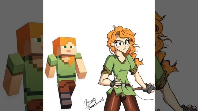 My design of Minecraft Alex смотреть онлайн