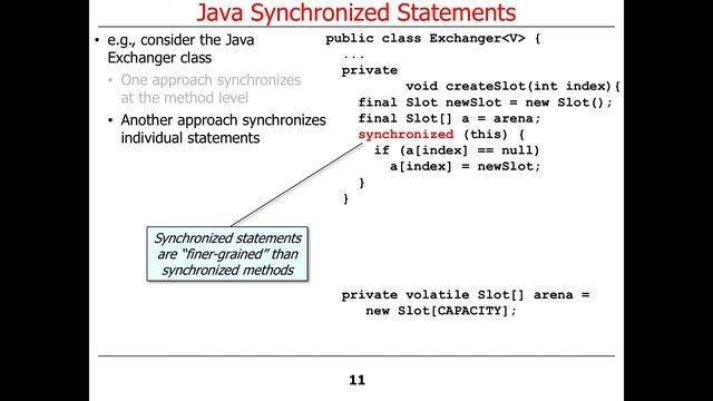 Java Built-in Monitor Objects: Synchronization смотреть онлайн