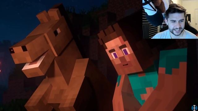 REACTING TO AMAZING LOST STEVE MOVIE! Minecraft Alex & Steve Animations! смотреть онлайн