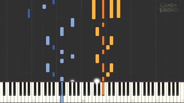 Game of Thrones - Main Theme \\ Synthesia Piano Tutorial смотреть онлайн