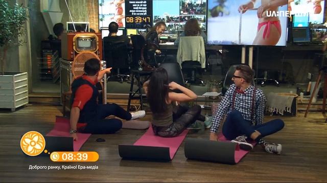 Упражнения для дома и офиса. В эфире Доброго ранку, Країно! смотреть онлайн