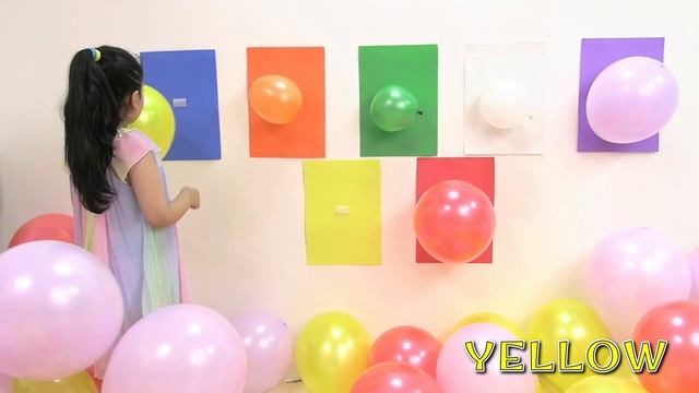 Learn Colors With Kids Balloons Popping | Hiba And Dua Balloons Popping Videos
