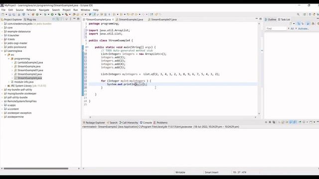 1. Java Stream - How to convert list to stream and print objects смотреть онлайн