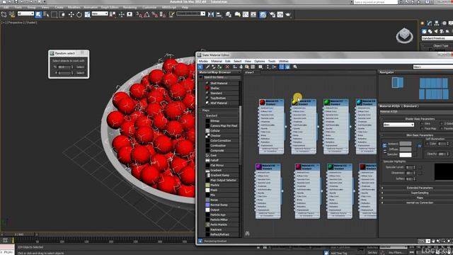 How to apply Random Materials to Many Objects - 3ds Max Tutorial смотреть онлайн