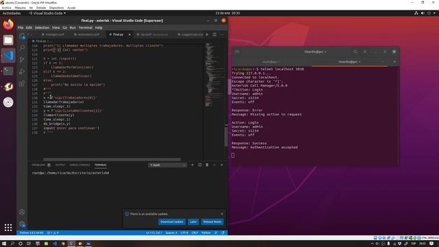 CallCenter con Asterisk y python смотреть онлайн