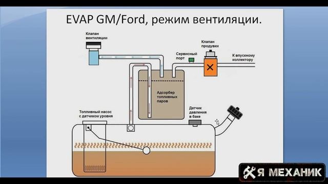 Устройство и режимы работы системы улавливания паров бензина EVAP система смотреть онлайн