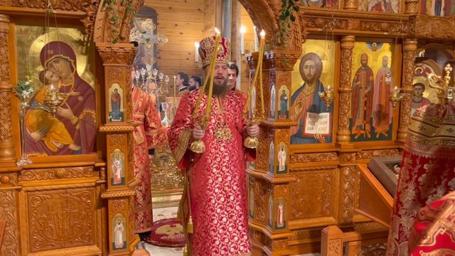 Архиепископ Виктор совершил литургию в день святой мц.Людмилы смотреть онлайн