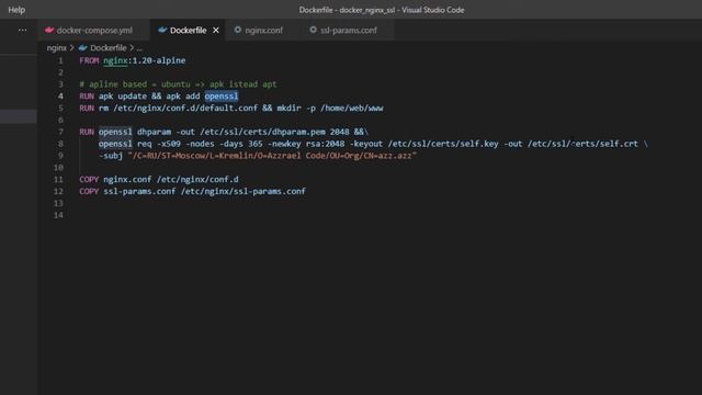 Docker Compose + HTTPS + nginx. Самоподписанный сертификат. смотреть онлайн