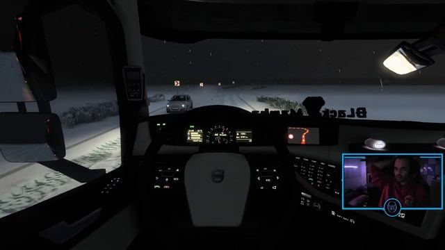 ETS2 ROMAP BY ALEXANDRU - BLACK MAMBA IN ROMANIA  #snow #blackmamba #romania #winter