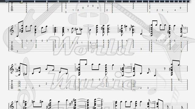 Joao, Gilberto Um Abraco No Bonfa GUITAR TAB смотреть онлайн