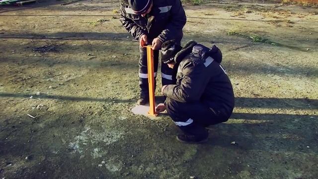 Монтаж автоматического шлагбаума