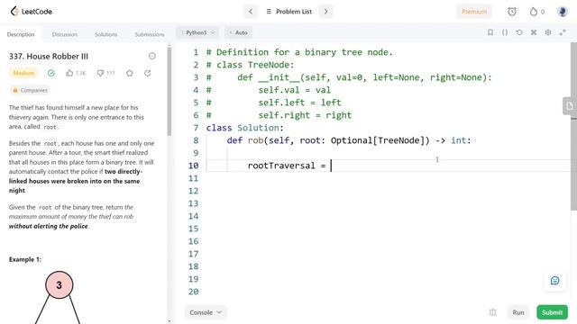 337. House Robber III | LeetCode Medium | Python Solution | Tree, DFS, Dynamic Programming смотреть онлайн