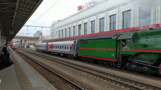 "Раритет!" Паровоз П36-0071 с туристическим поездом станция Нижний Новгород Московский 21.09.2023 смотреть онлайн