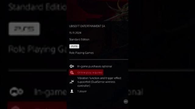 UBISOFT СХОДИТ С УМА - ASSASSINS CREED: SHADOWS - ОБЯЗАТЕЛЬНОЕ ПОДКЛЮЧЕНИЕ К ИНТЕРНЕТУ #shortsvideo смотреть онлайн