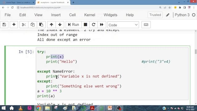 Python Exception handling - syntax and examples explained in Tamil |Python Try Except Else Finall смотреть онлайн