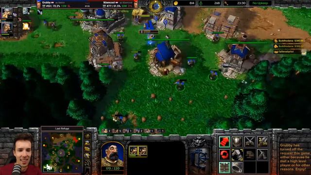 Grubby's Archive | WC3 | Knights & Peasantry - Warcraft 3 Reforged Gameplay смотреть онлайн