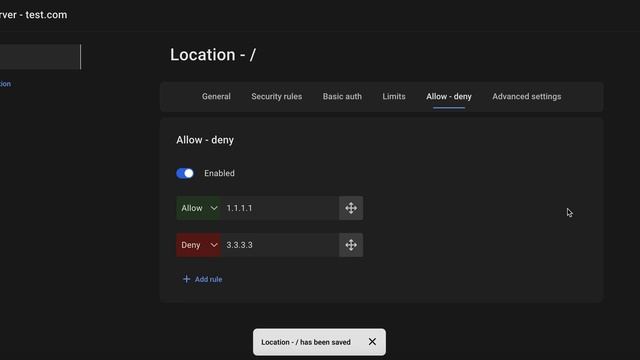 Настройка IP-адресов для локации | TheWall Firewall смотреть онлайн