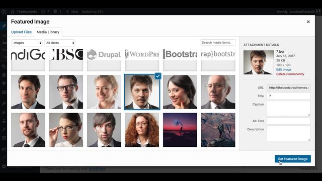 How to create Testimonials, Crew Members & Clients Section in TheMoments WordPress Theme смотреть онлайн
