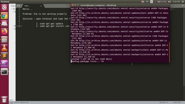 Vi Editor is not working/responding(ubuntu) : Problem Solved смотреть онлайн