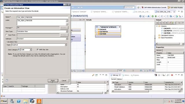 SAP HANA - Calculation View Graphical смотреть онлайн