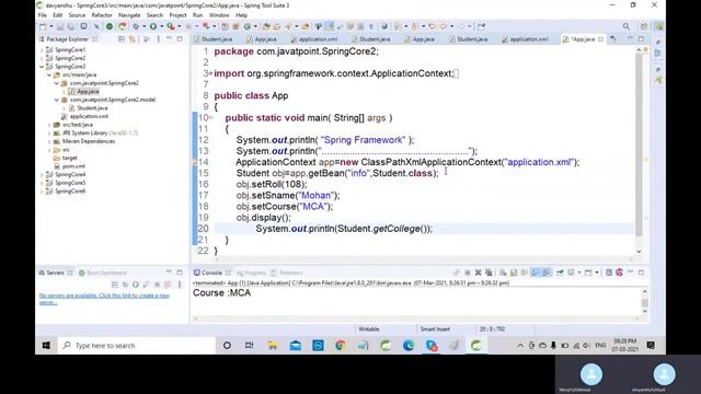 Spring : scope singleton and prototype in hindi смотреть онлайн