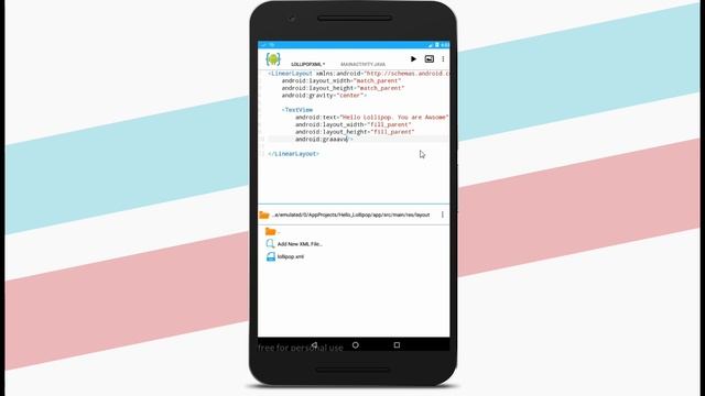 AIDE Tutorial {hello_lollipop} #3 смотреть онлайн